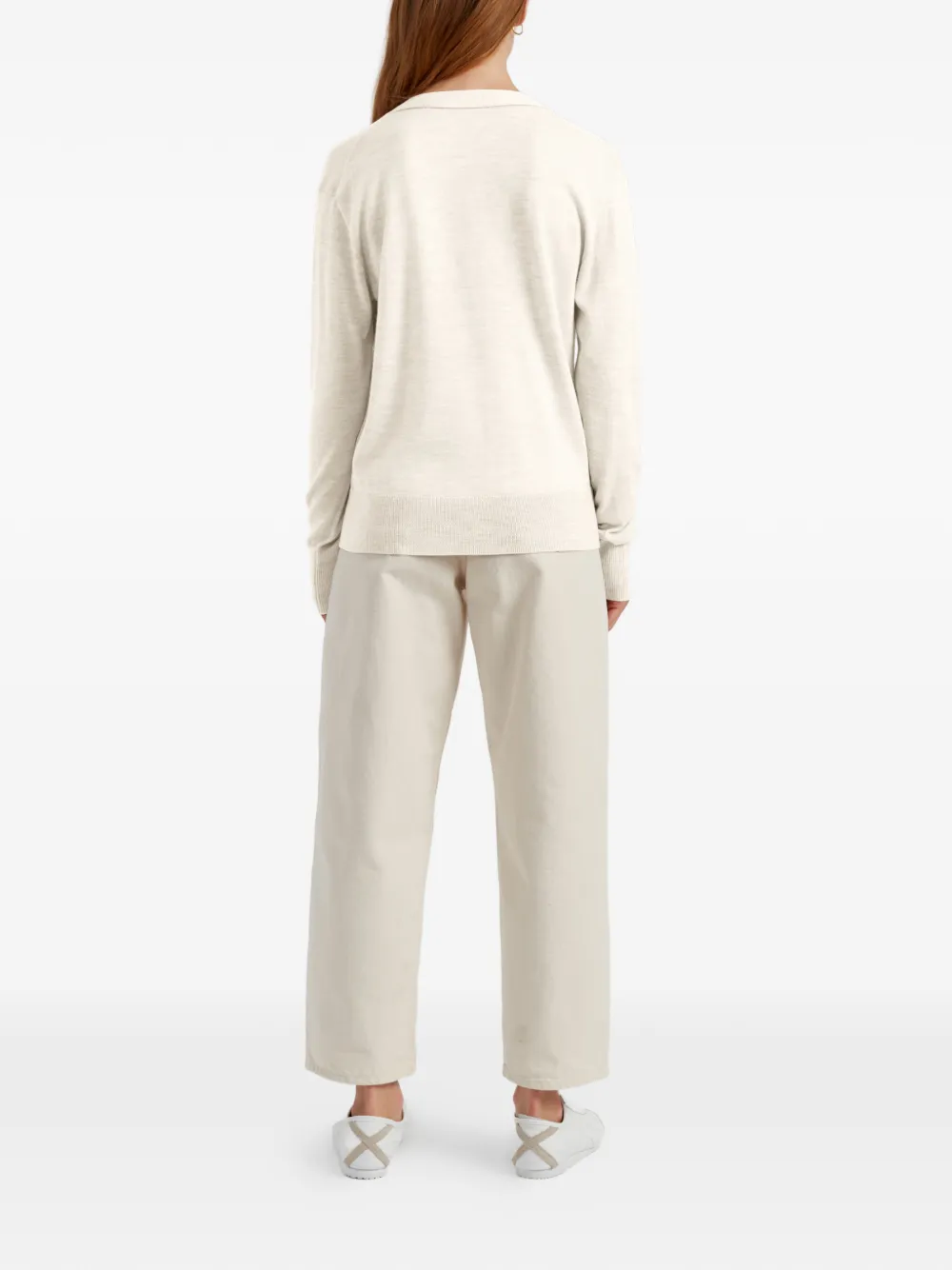  Chinti & Parker Button V-neck Cardigan - Neutrals 