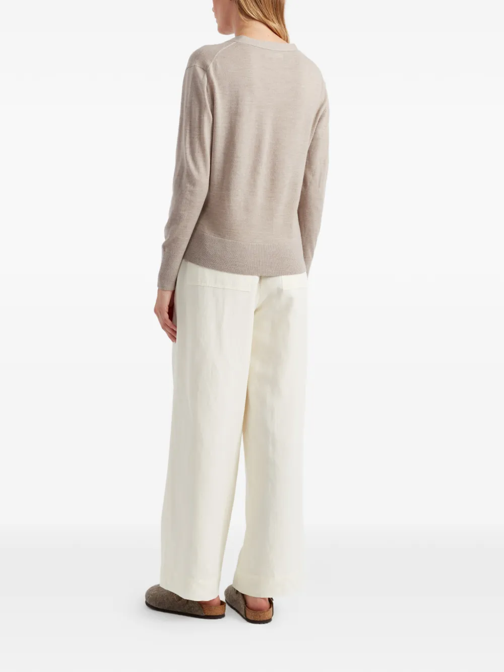  Chinti & Parker V-neck Button Cardigan - Neutrals 