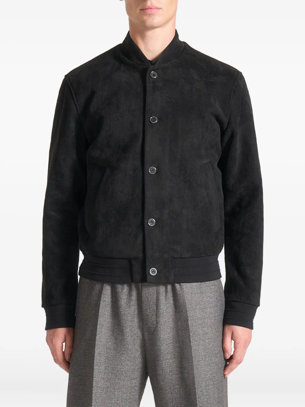 Manière De Voir button-up bomber jacket - Nero