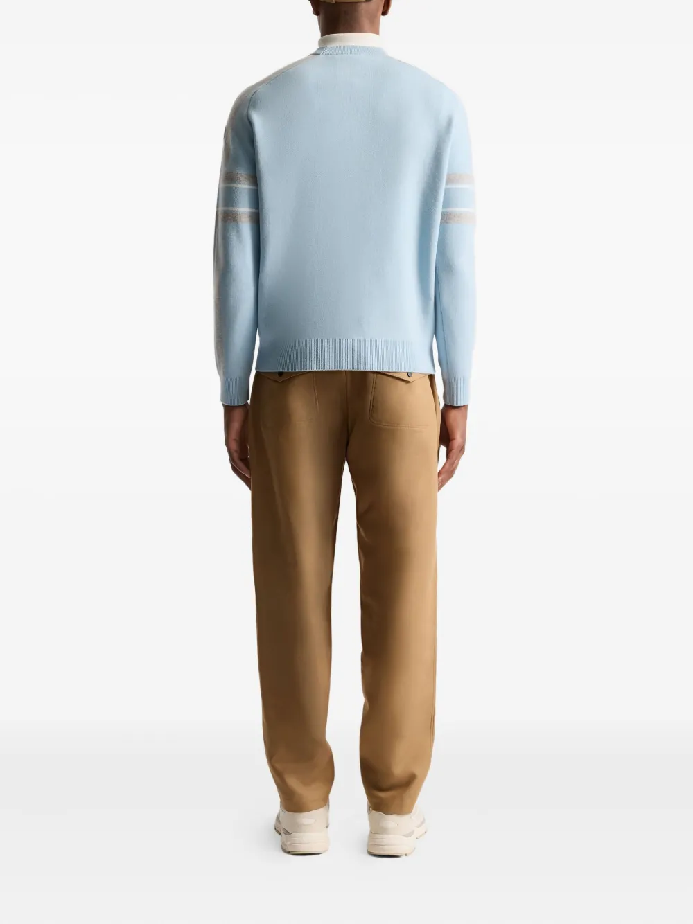 Fusalp Spectavia Contrast-stripe Jacquard Sweater In Blue