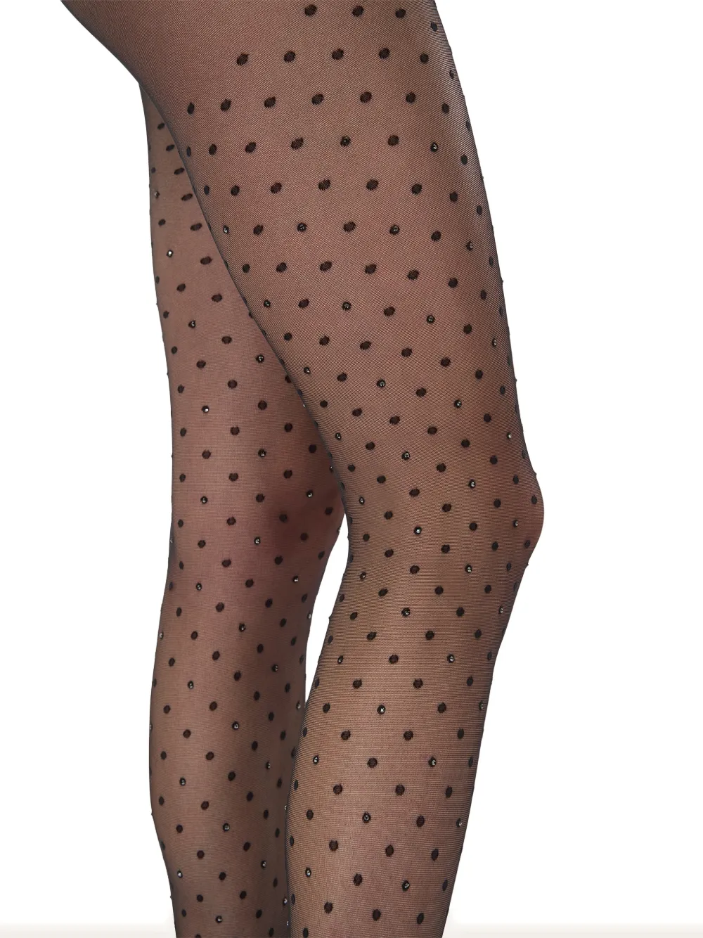 Wolford Panty met kristallen stippen Zwart