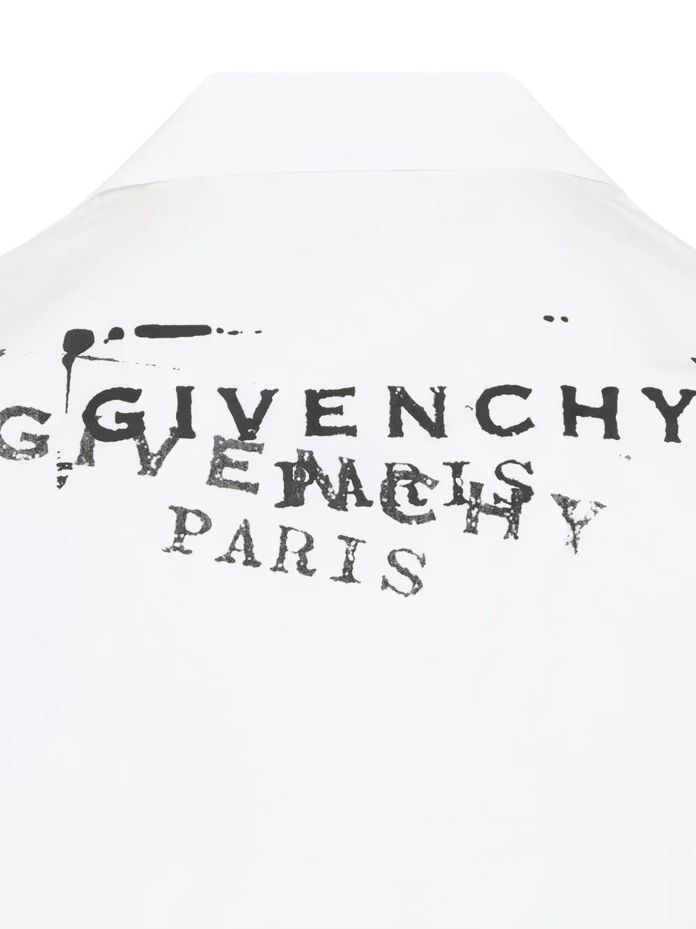 Givenchy T-shirt met print en kort emouwen Wit