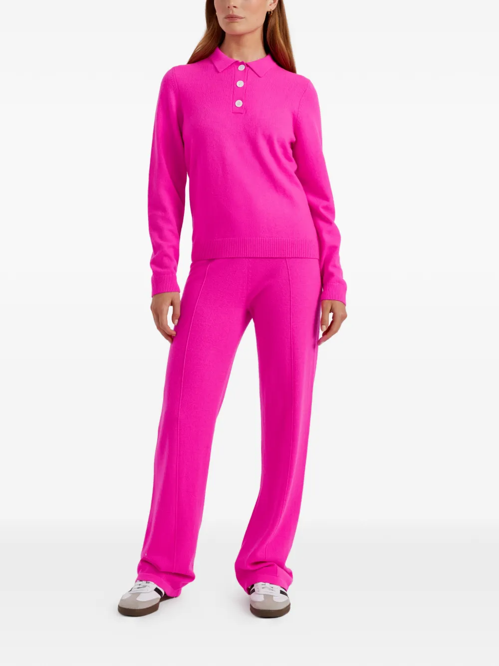 Chinti & Parker Polotrui met lange mouwen - Roze