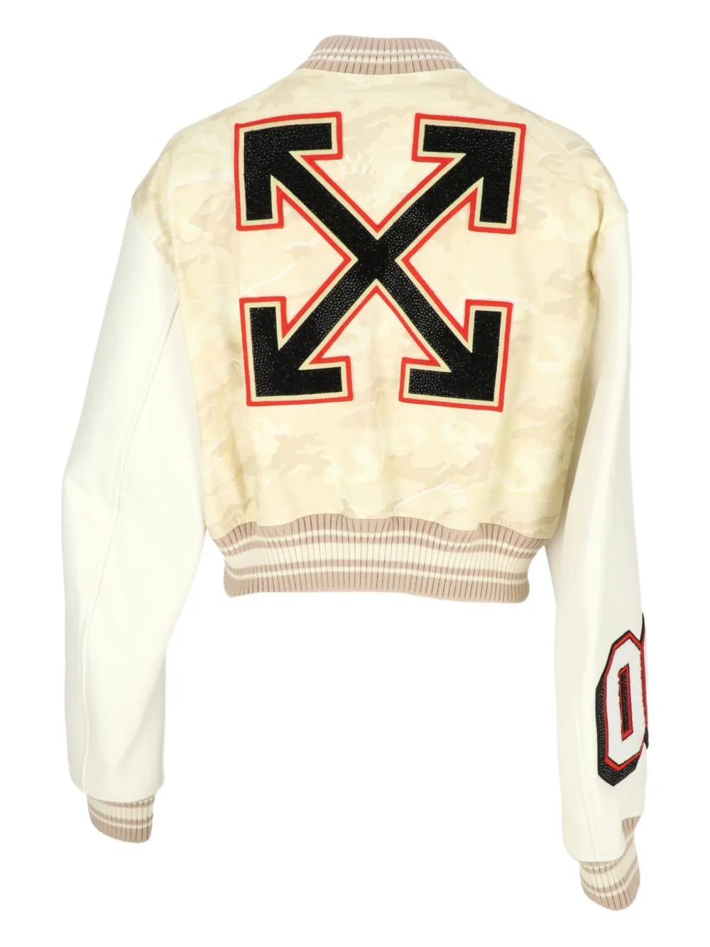 Off-white X Rita Ora Nyc Bomber Jacket In White