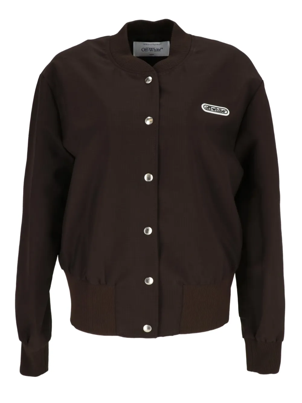 Off-White logo-detail jacket - Verde