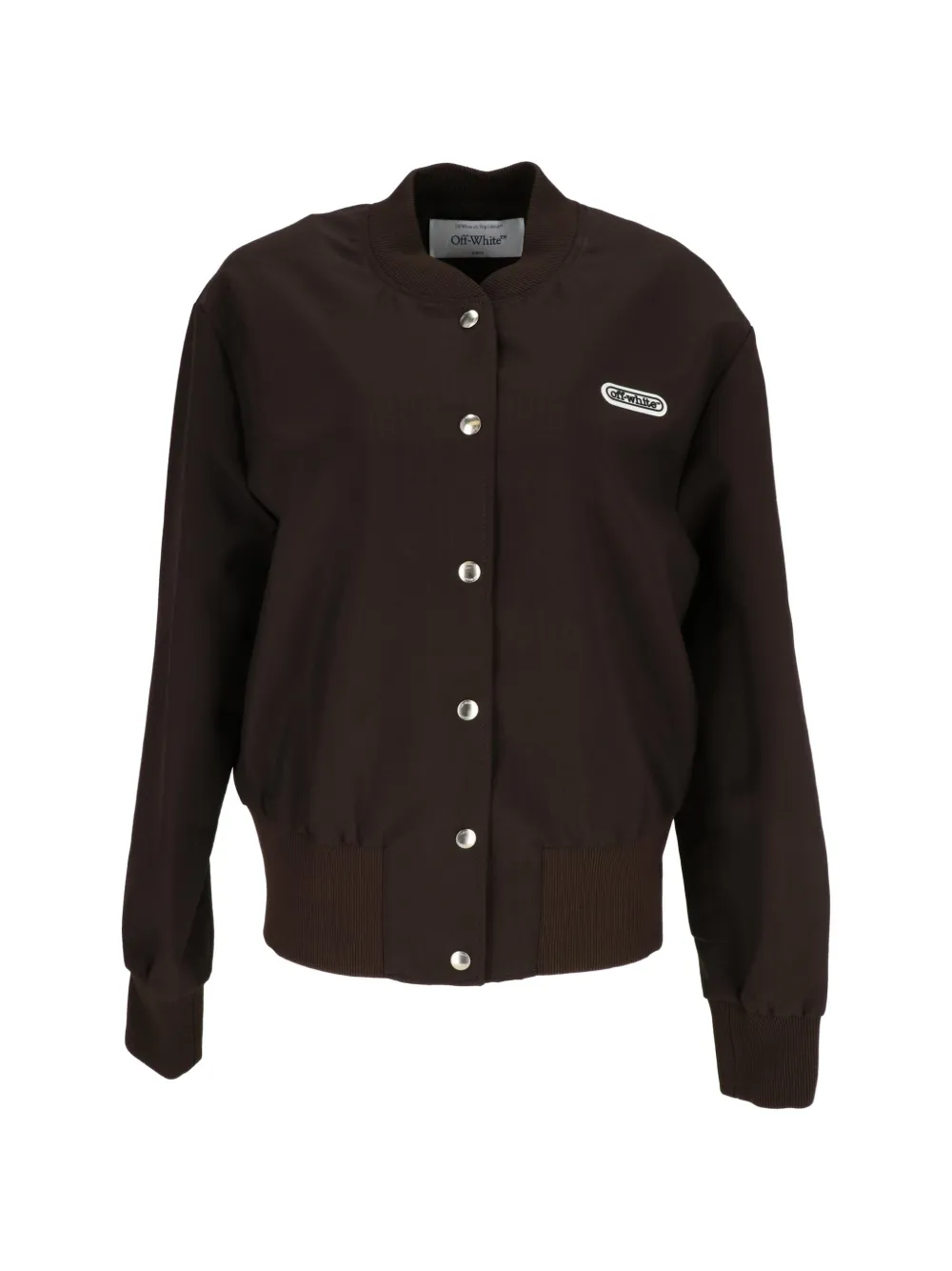 Off-White logo-detail jacket - Verde