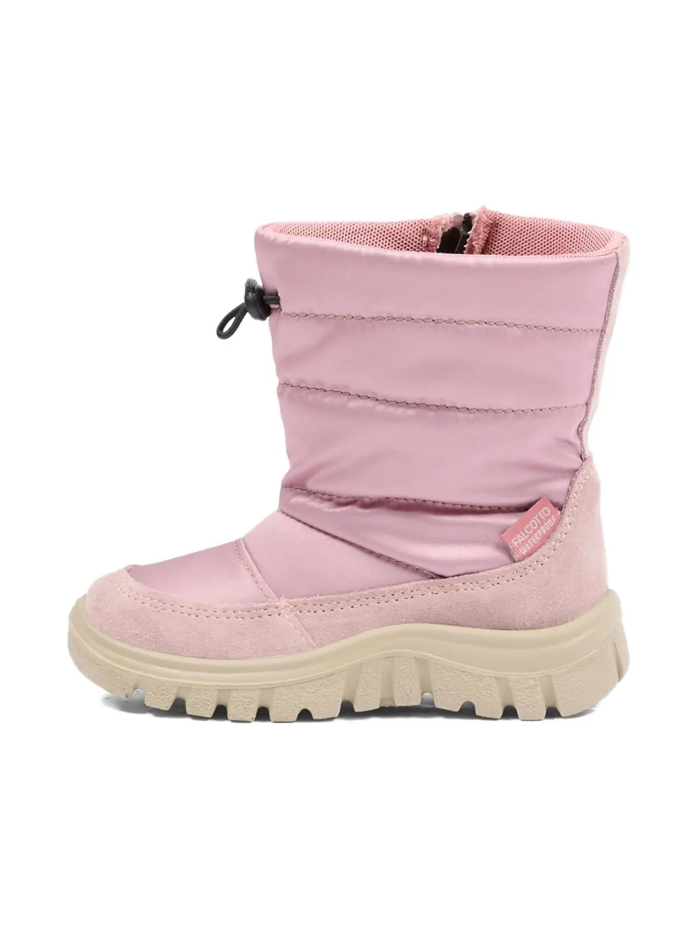 Falcotto x Naturino round-toe quilted snow boots Roze
