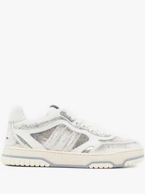 Gucci tenis bajos con rayas de glitter
