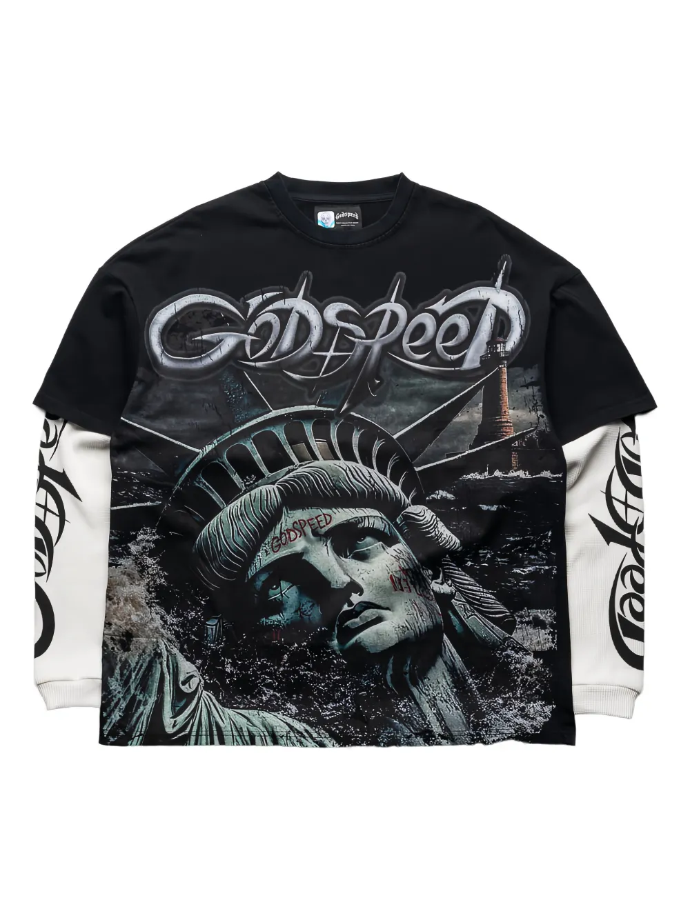 GODSPEED Sunken Liberty 2 layered sweatshirt | Black | Image 1