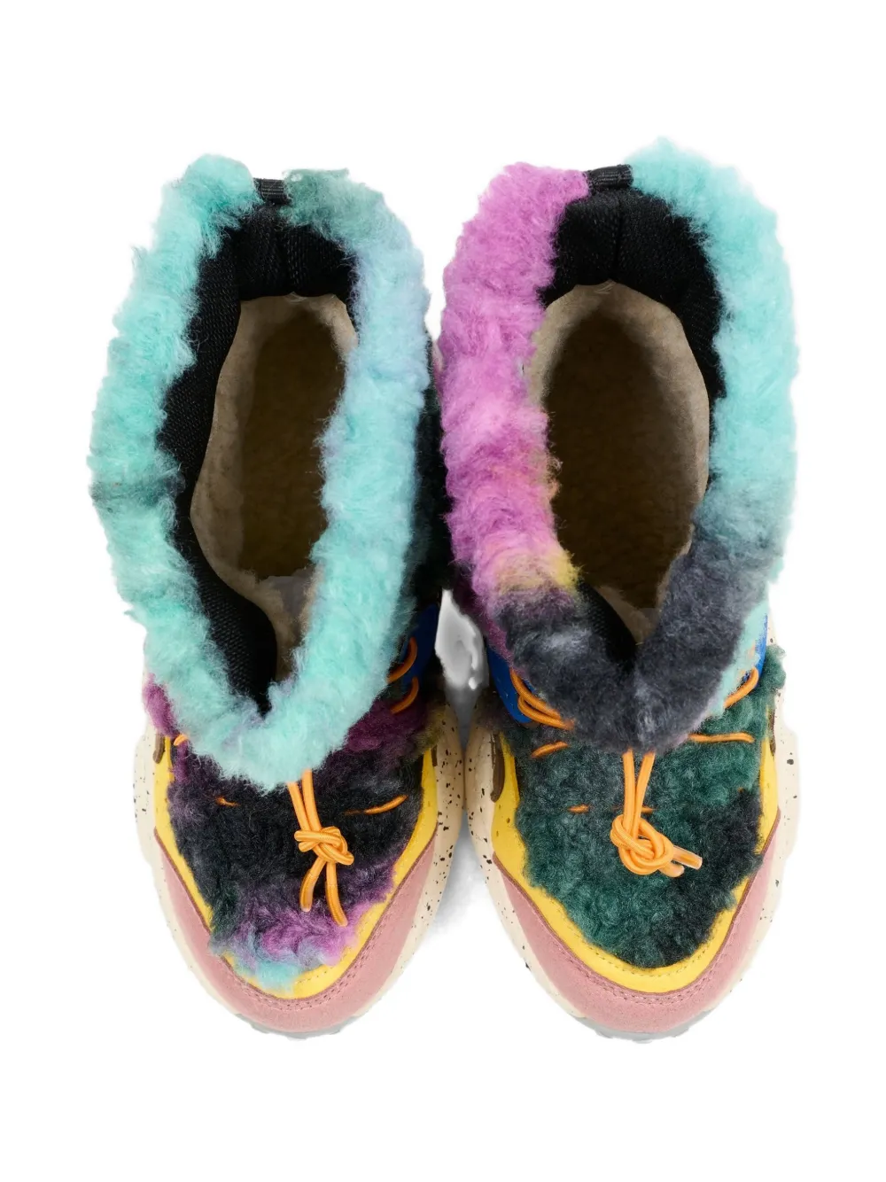 FLOWER MOUNTAIN KIDS x Naturino laarzen met ronde neus Roze