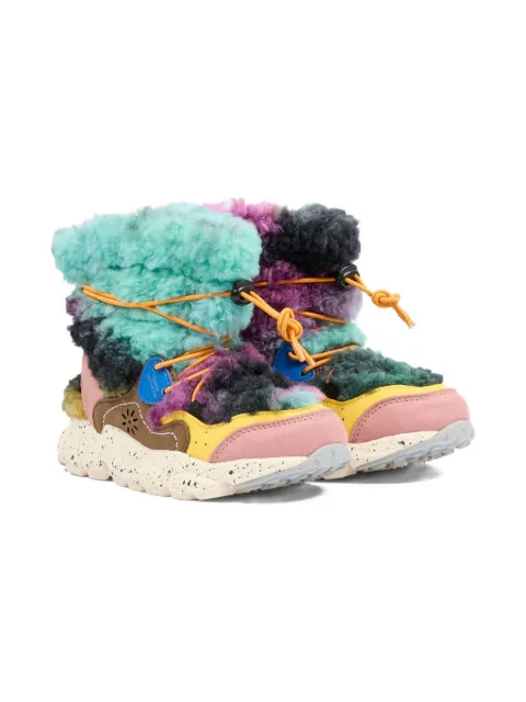 FLOWER MOUNTAIN KIDS  x Naturino round-toe boots