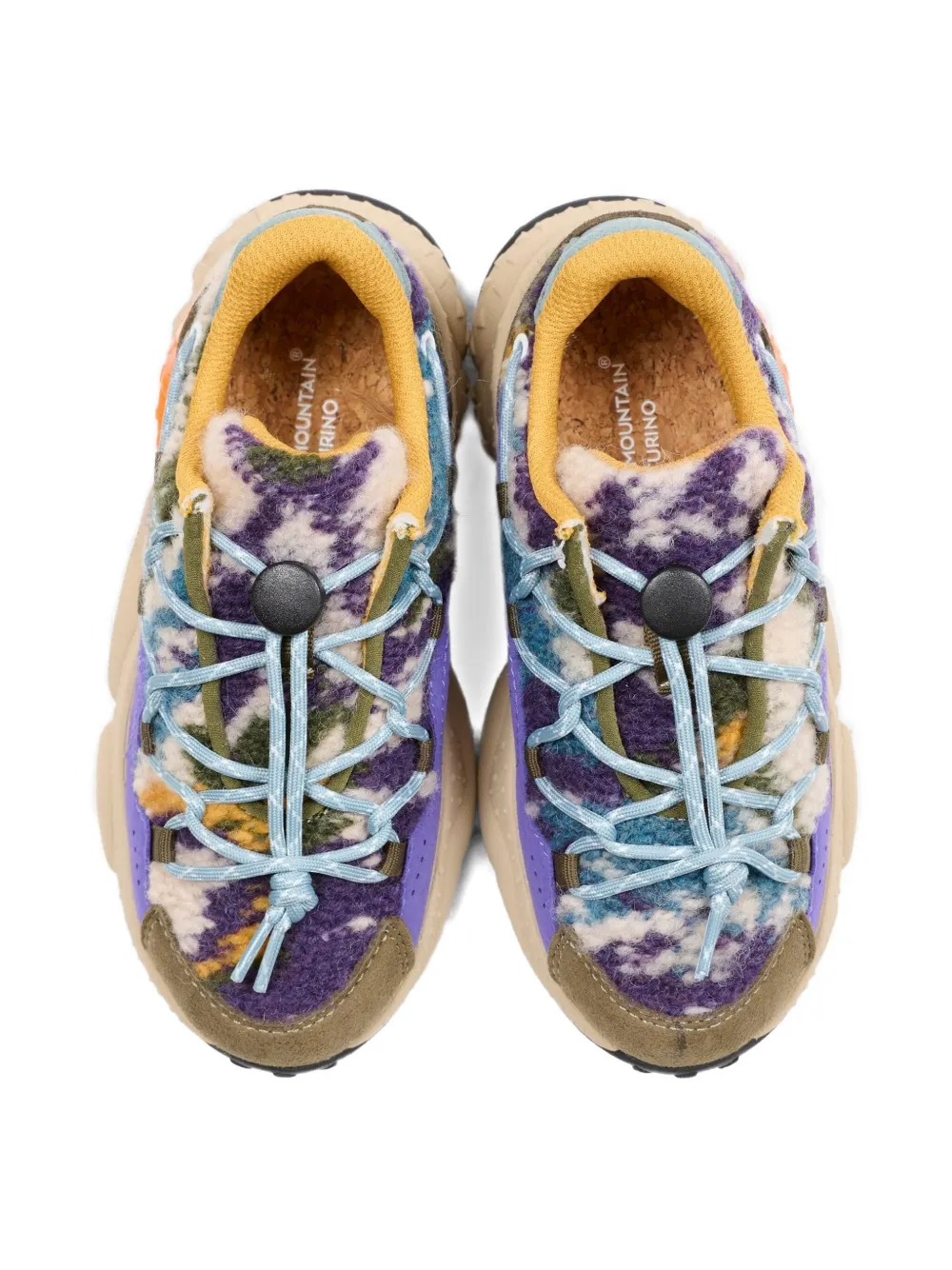 FLOWER MOUNTAIN KIDS x Naturino round-toe sneakers Paars