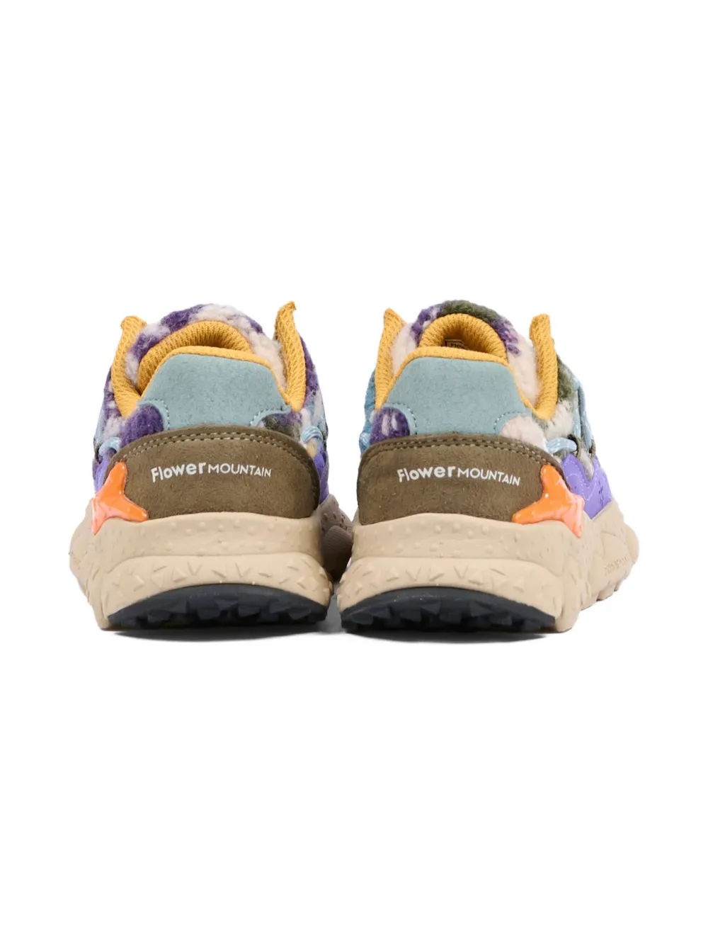 FLOWER MOUNTAIN KIDS x Naturino round-toe sneakers Paars