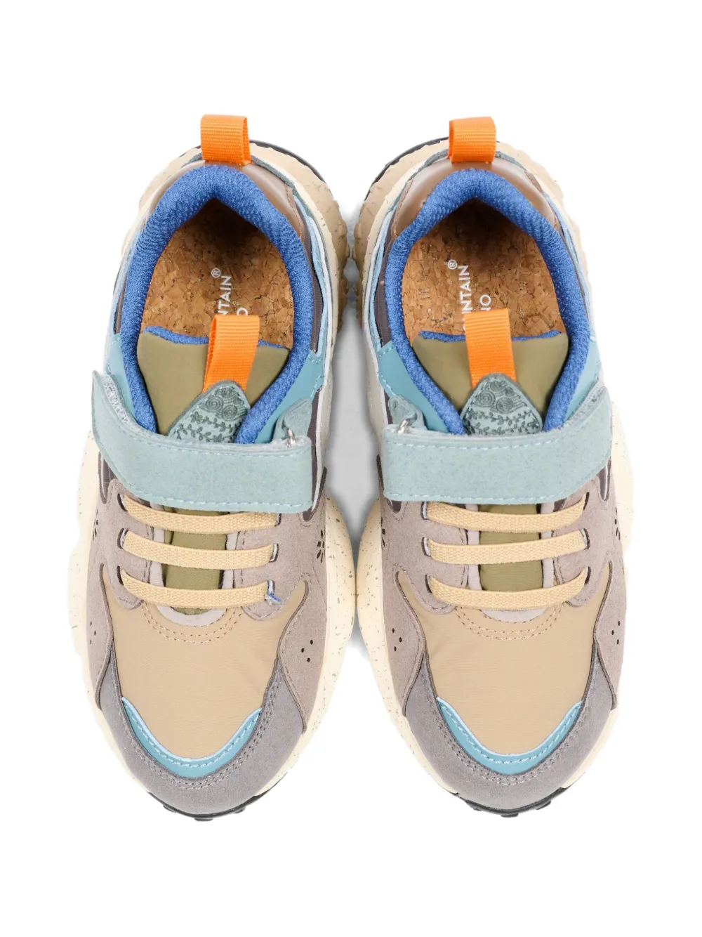 FLOWER MOUNTAIN KIDS x Naturino round-toe sneakers Beige