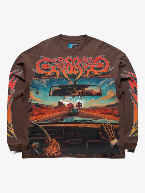 GODSPEED On The Run graphic long-sleeve sweatshirt
