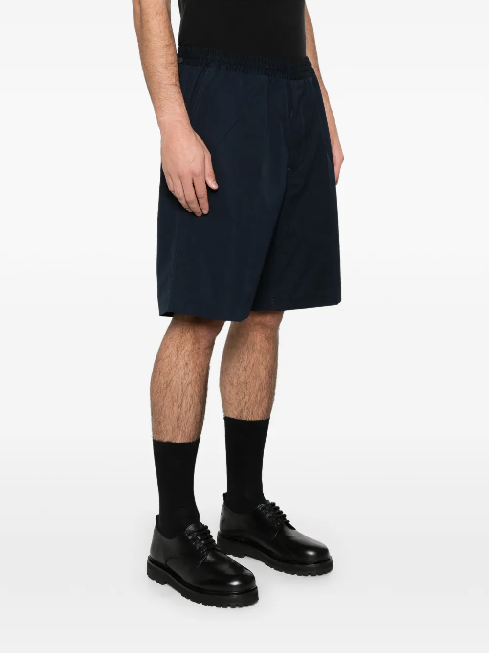 Prada Shorts met elastische tailleband Blauw