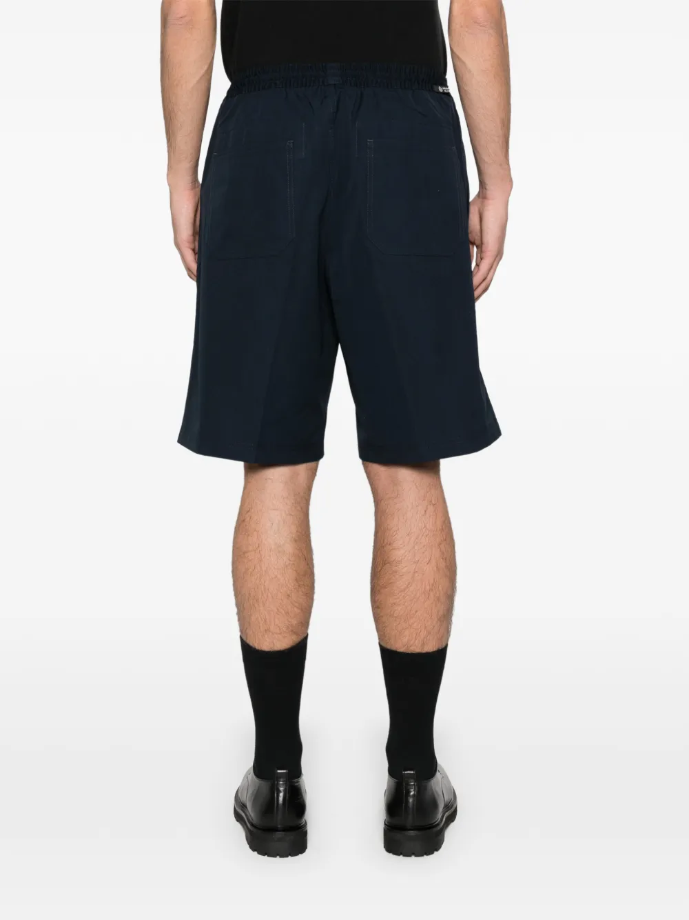 Prada Shorts met elastische tailleband Blauw