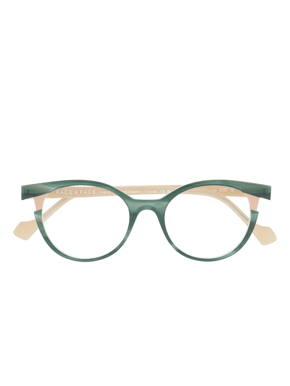 Face À Face round-frame glasses | Green | Image 1