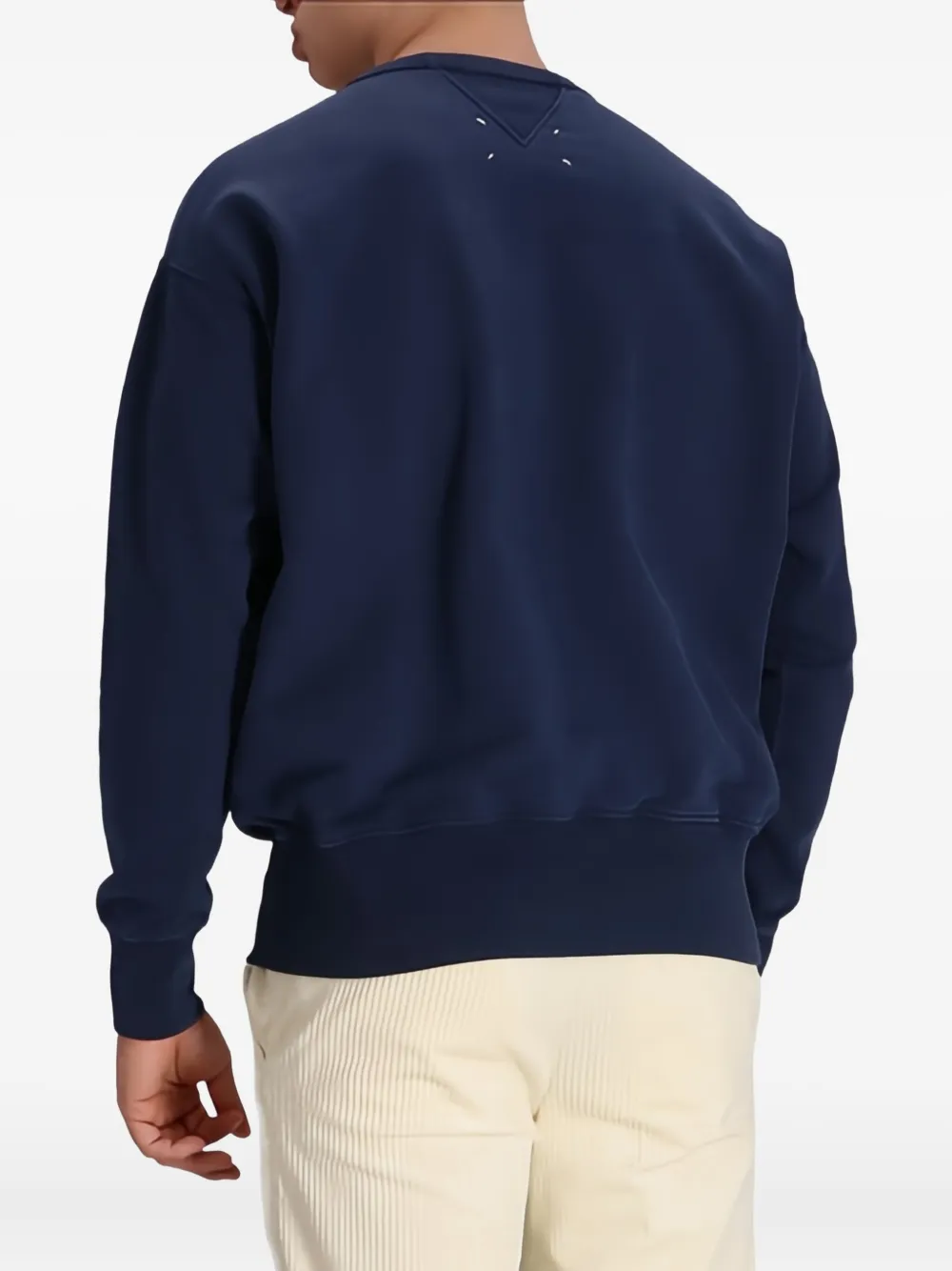 Maison Margiela Sweater met logo Blauw