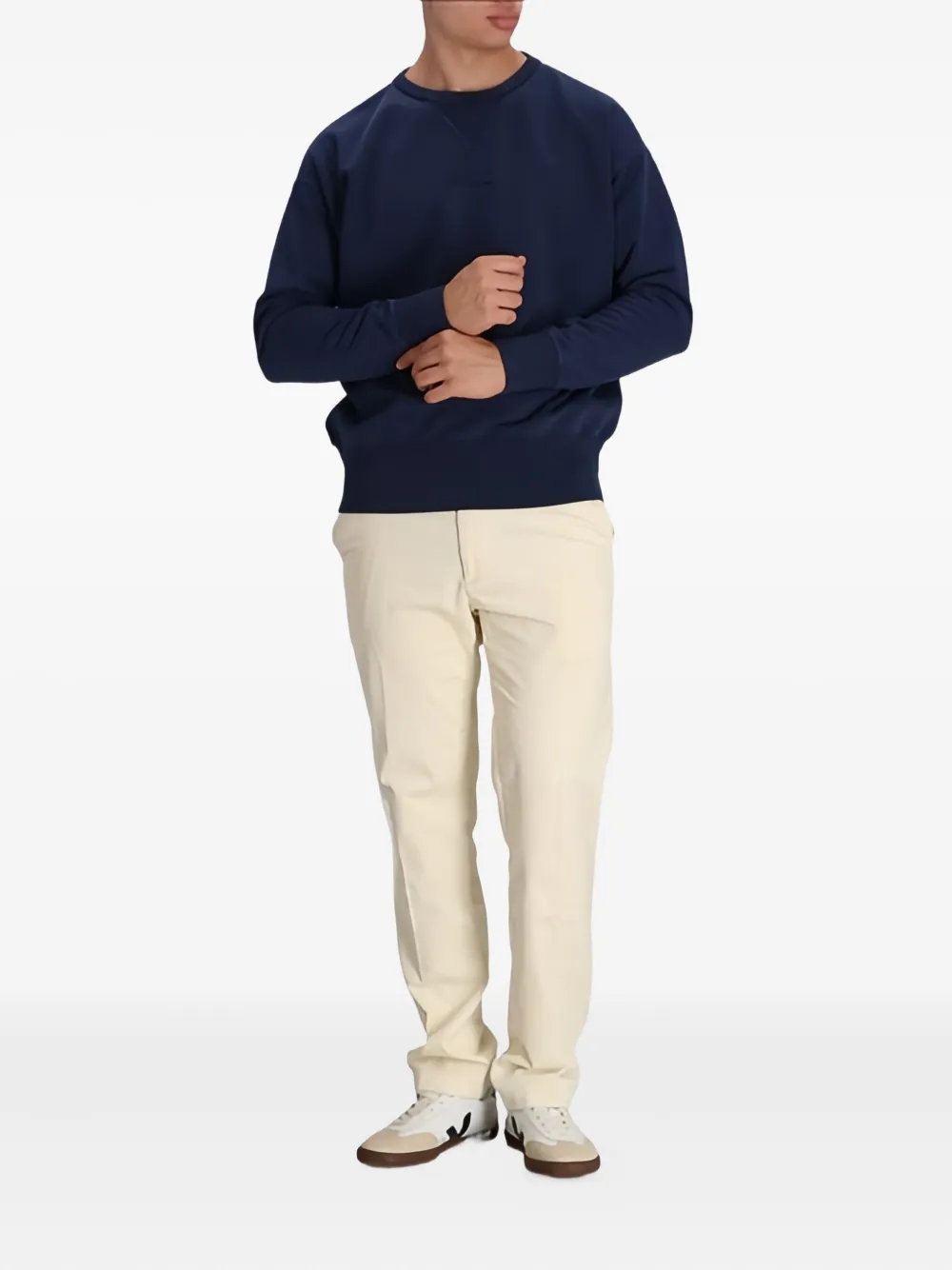 Maison Margiela Sweater met logo - Blauw