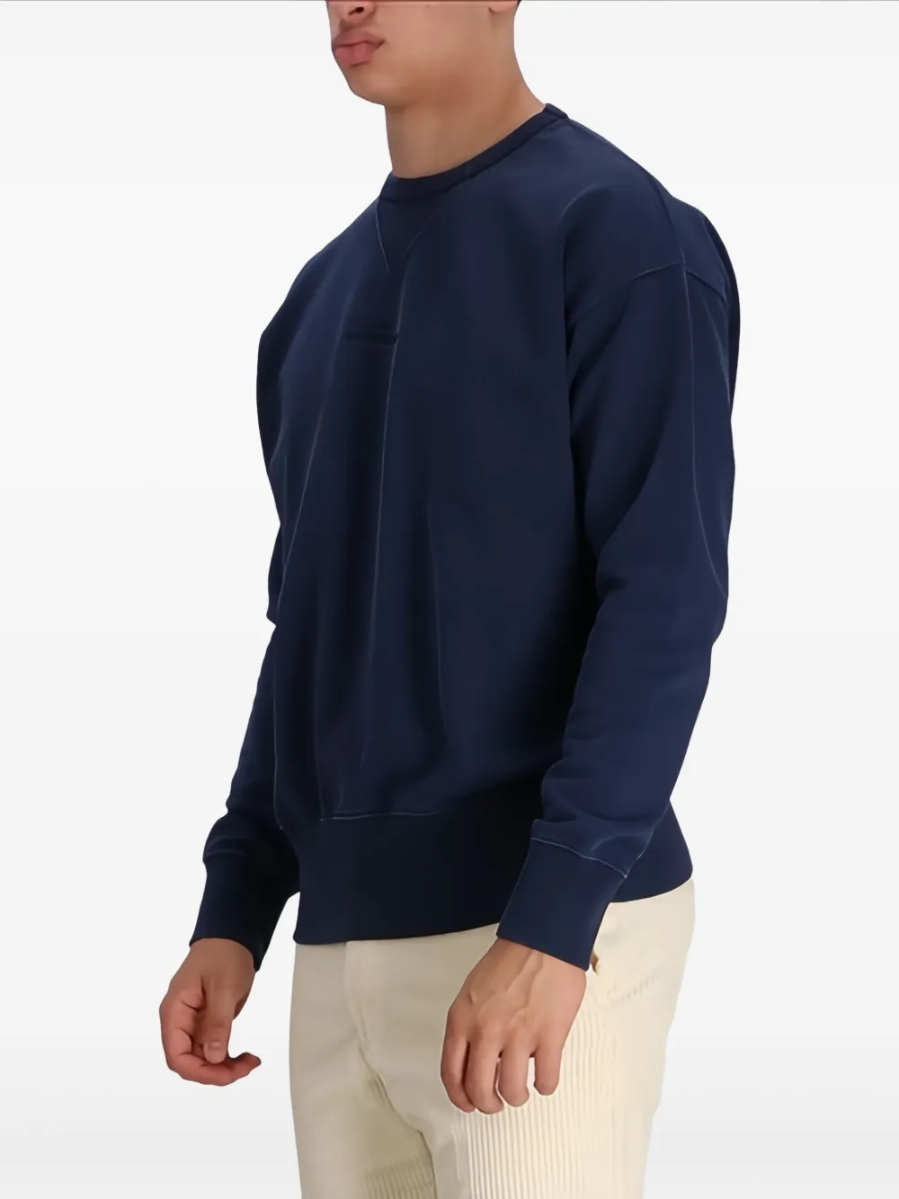 Maison Margiela Sweater met logo Blauw