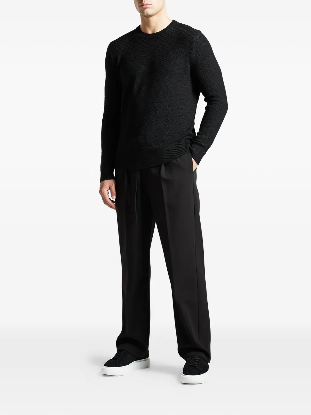 Manière De Voir Gabin crew-neck sweater - Zwart