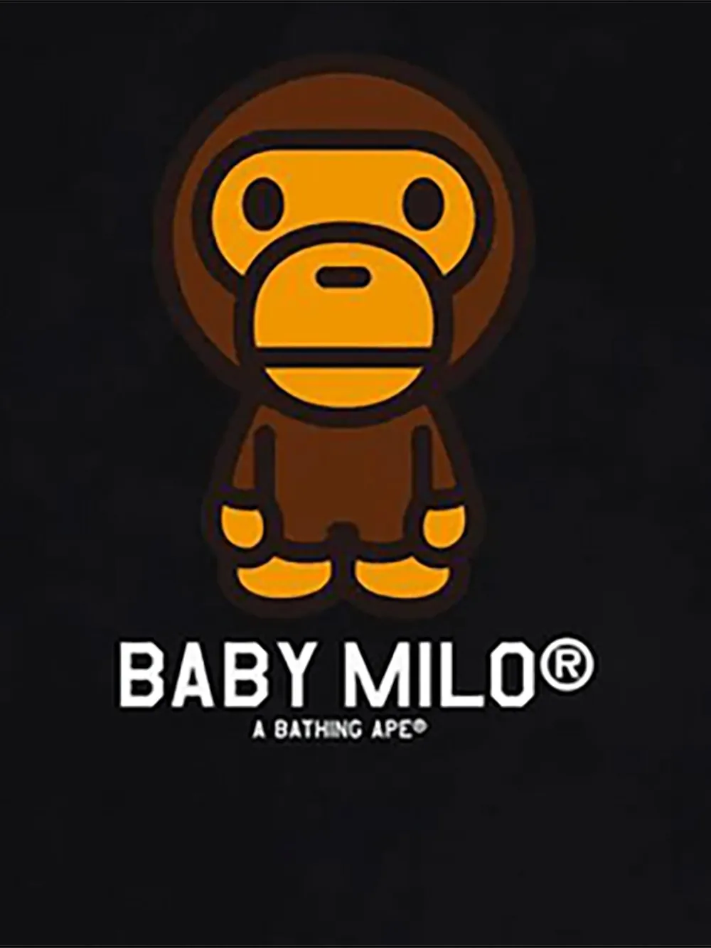A BATHING APE Baby Milo T-Shirt - Zwart