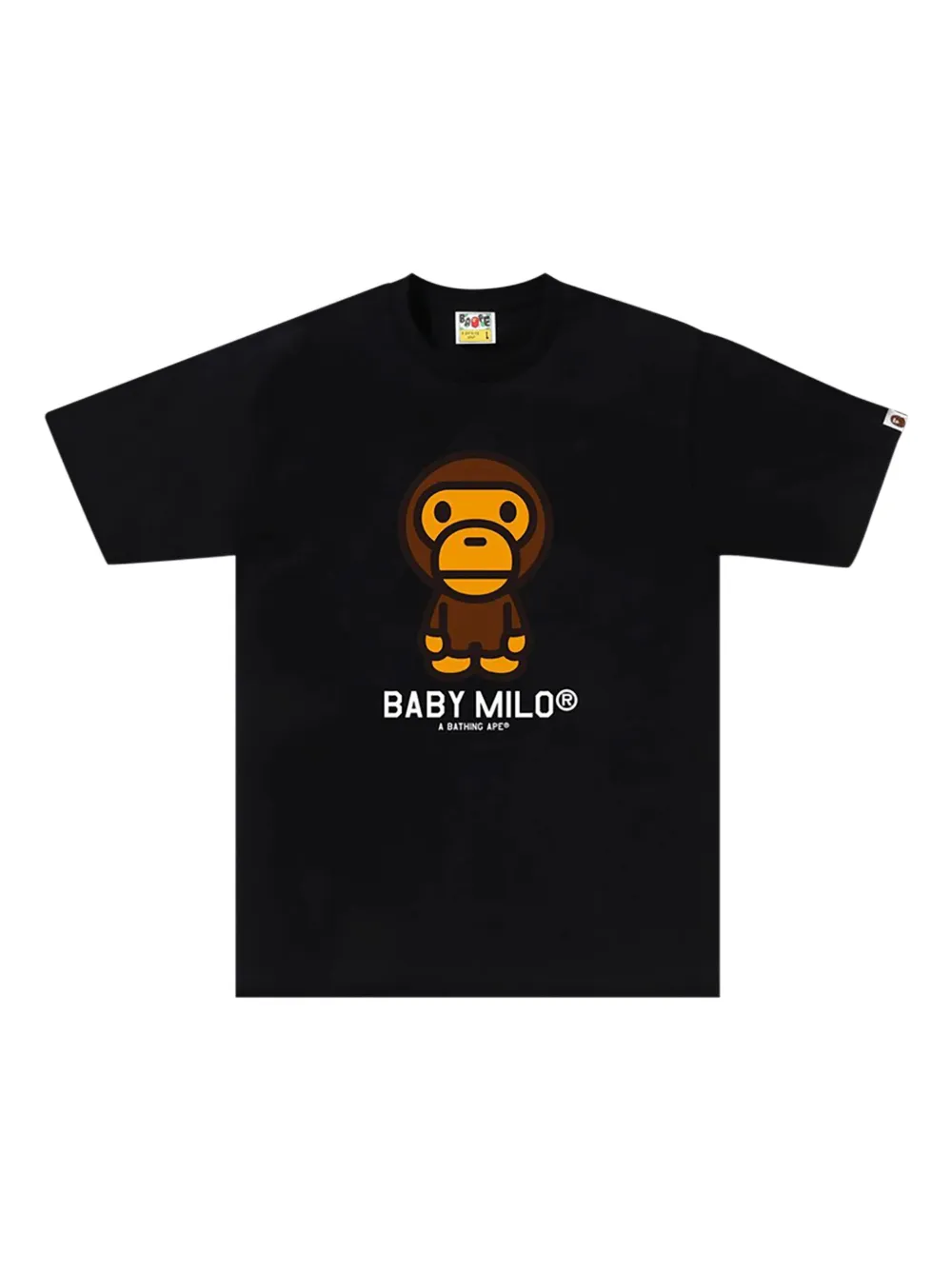 A BATHING APE Baby Milo T-shirt Zwart