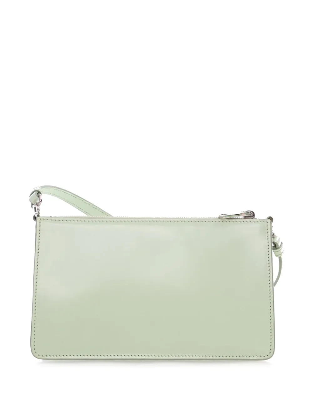 Pre-owned Prada 2000-2013 Brushed Leather Shoulder Bag In Green