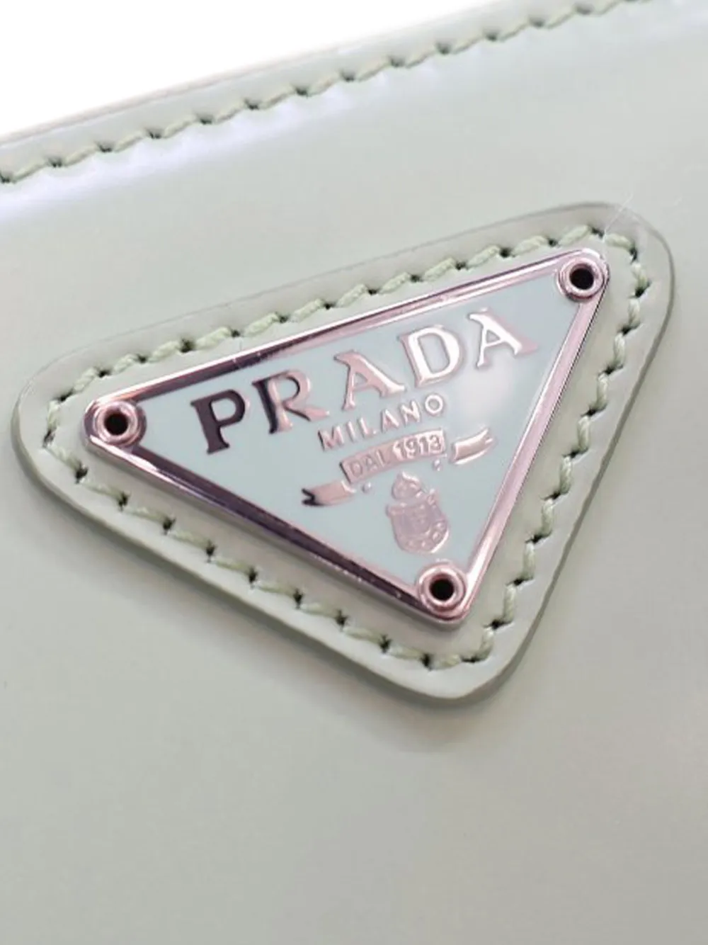 Pre-owned Prada 2000-2013 Brushed Leather Shoulder Bag In Green