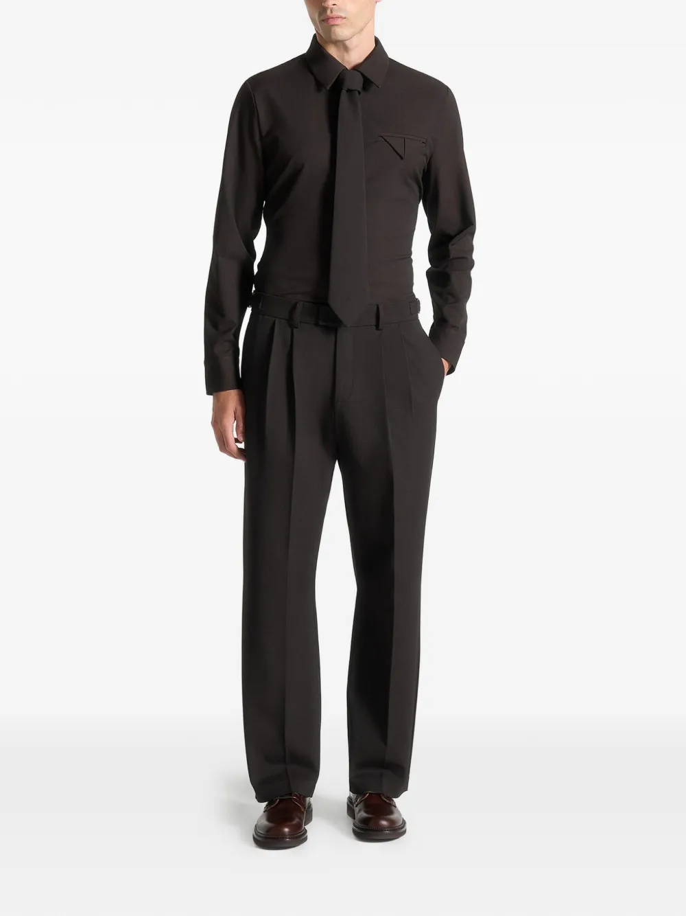 Manière De Voir Tom eiffel-plaque shirt - Bruin