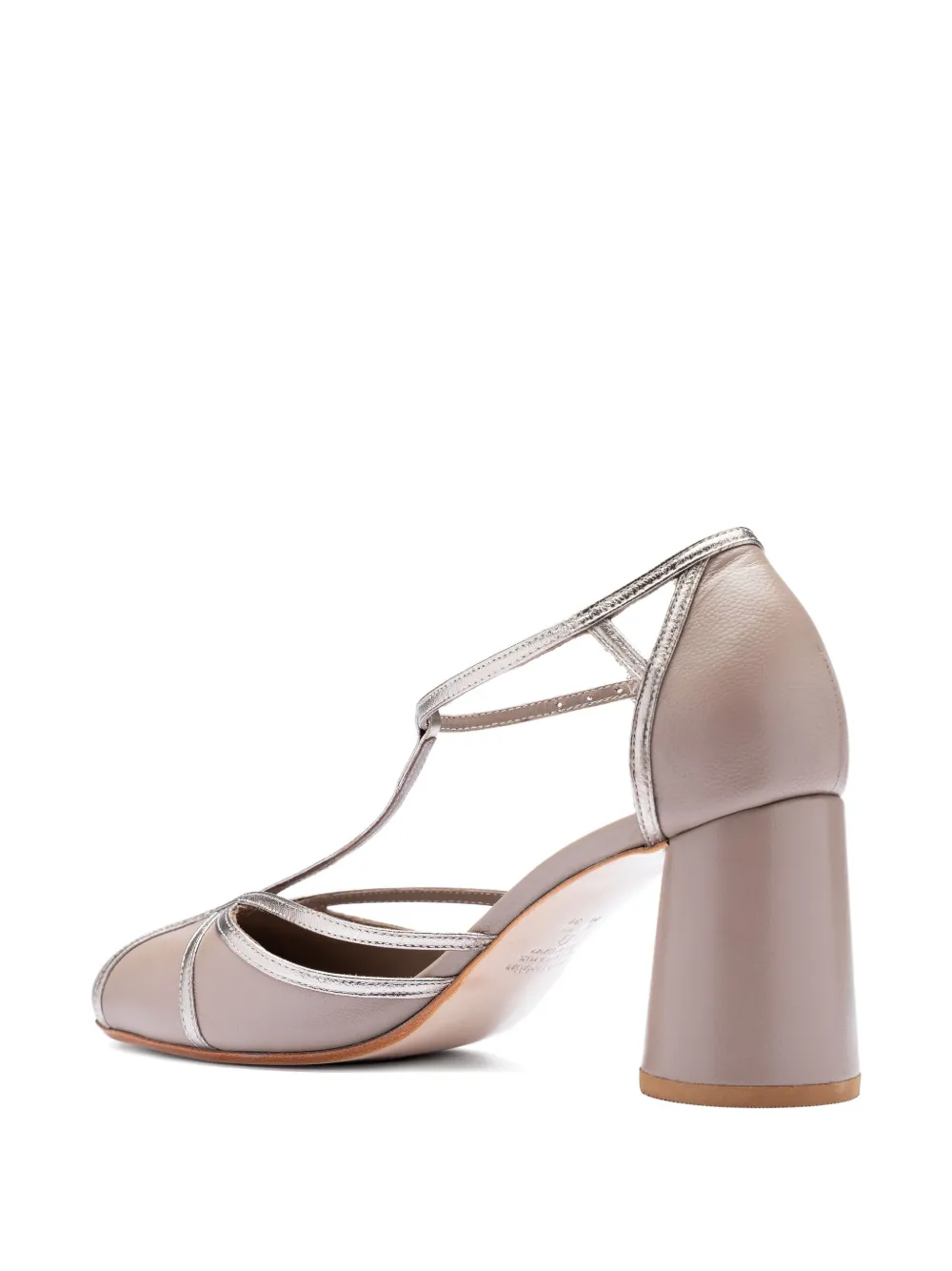 Sarah Chofakian 65mm Clementine T-strap Block-heel Sandals In Pink