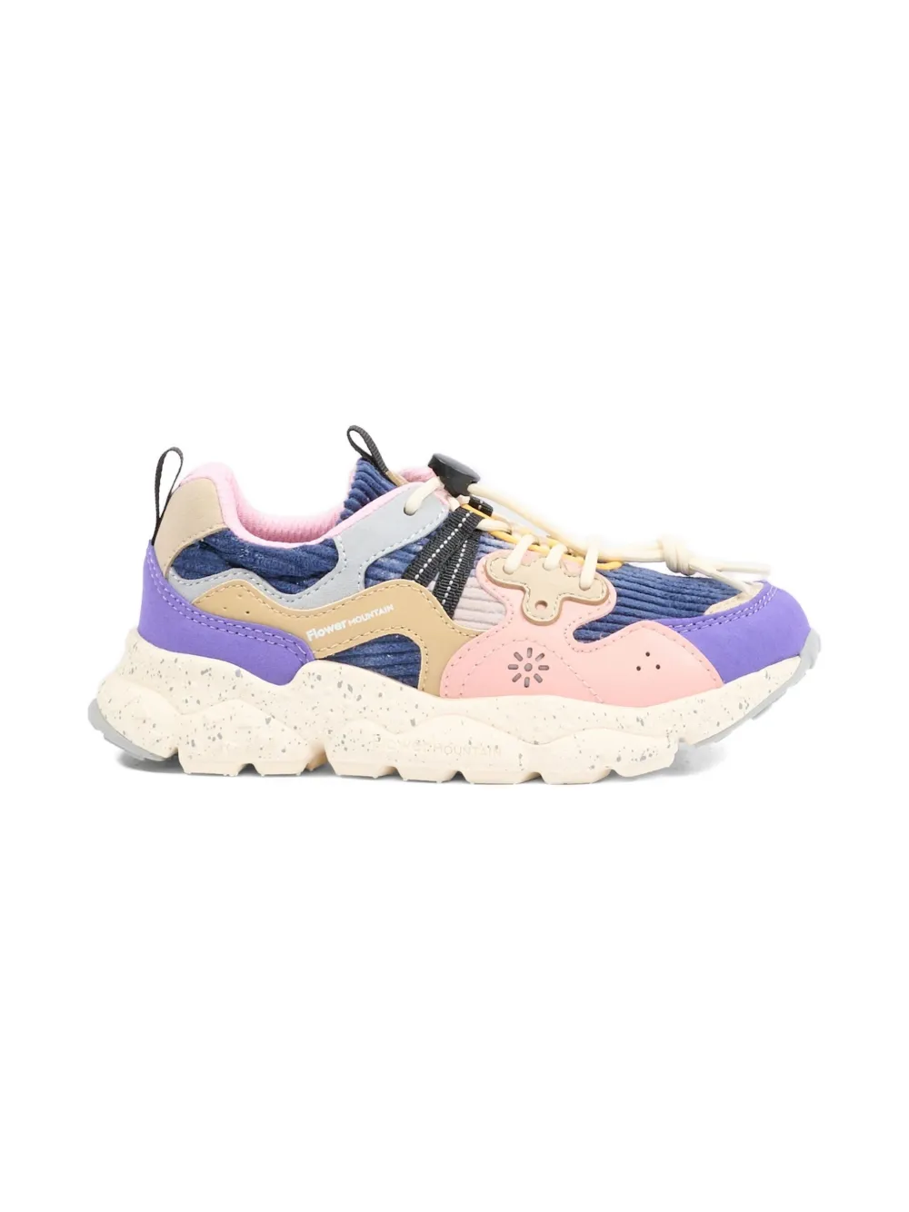 FLOWER MOUNTAIN KIDS x Naturino round-toe sneakers - Roze