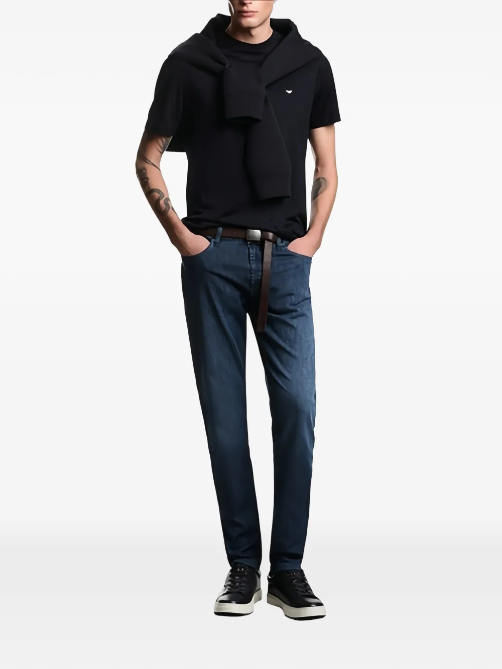 Emporio Armani Jeans met vijf zakken Blauw