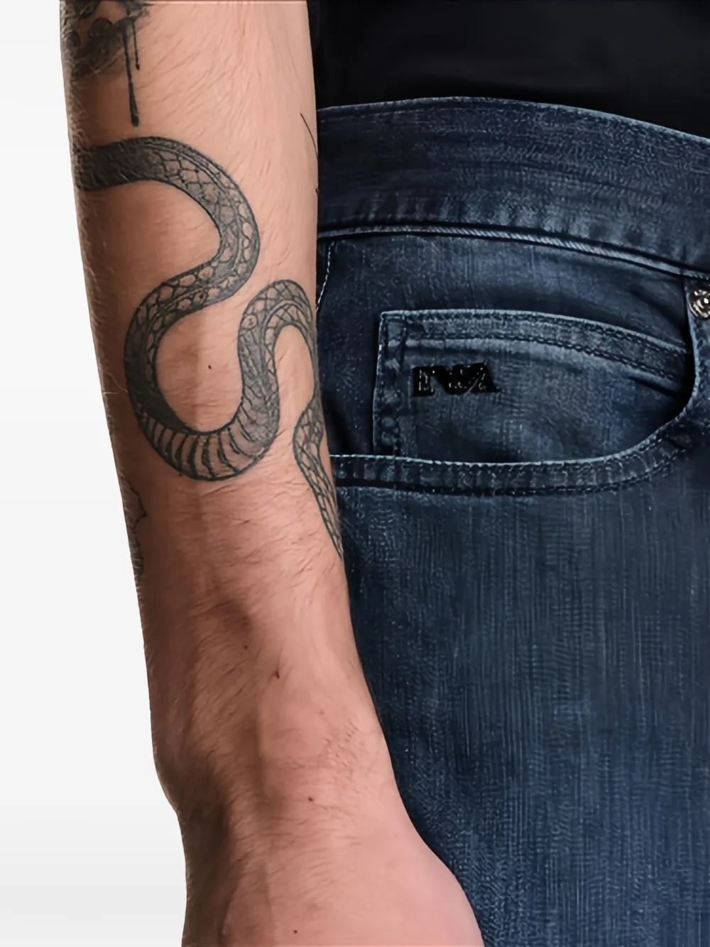 Emporio Armani Jeans met vijf zakken Blauw