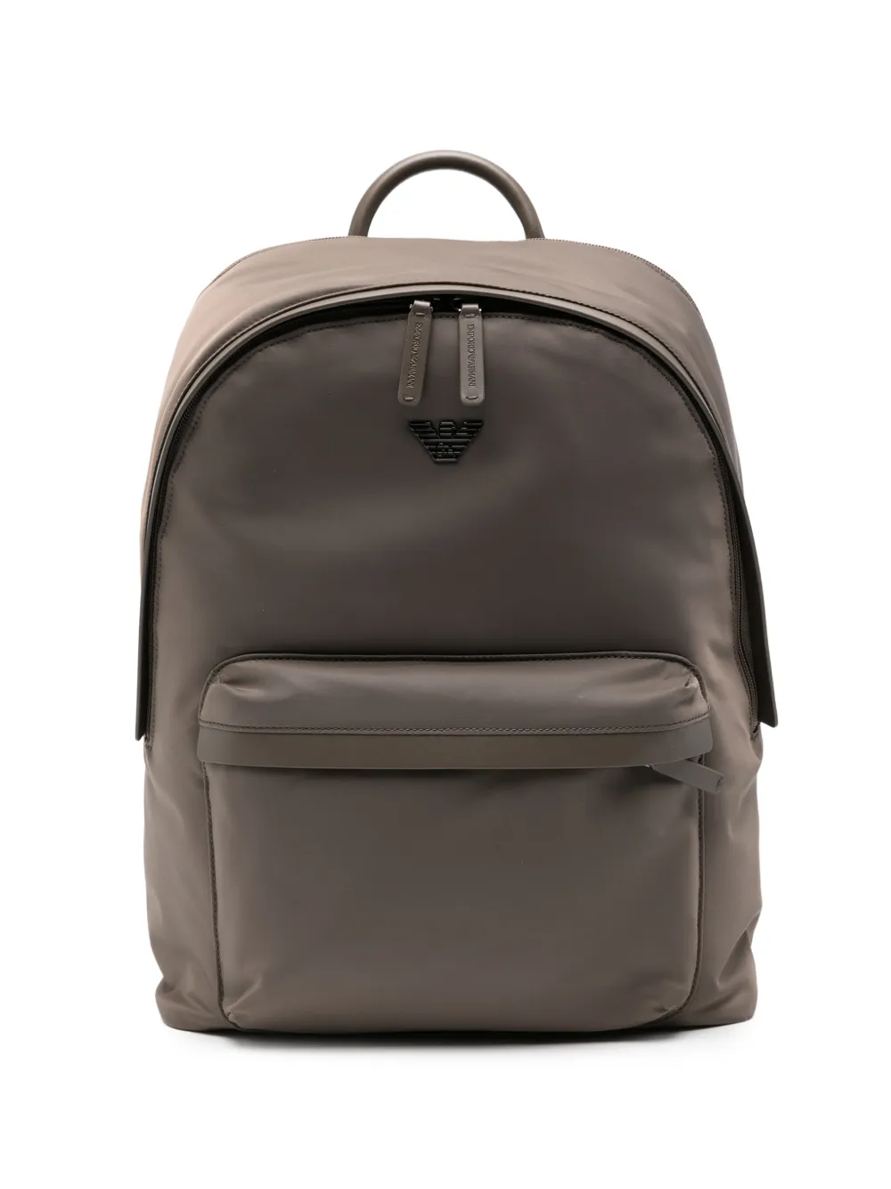 Emporio Armani Zaino con placca logo - Grigio