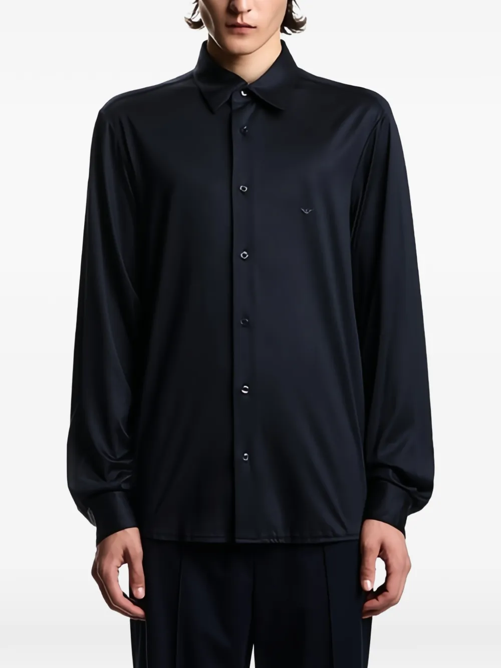 Emporio Armani Button-up overhemd Blauw