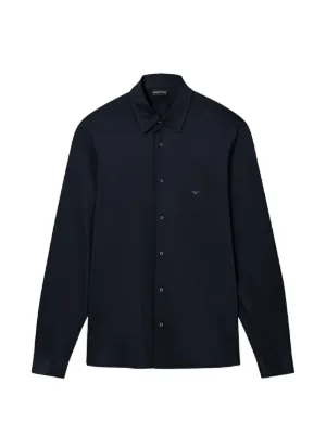 Giorgio Armani シアサッカー シャツ | ブルー | FARFETCH JP