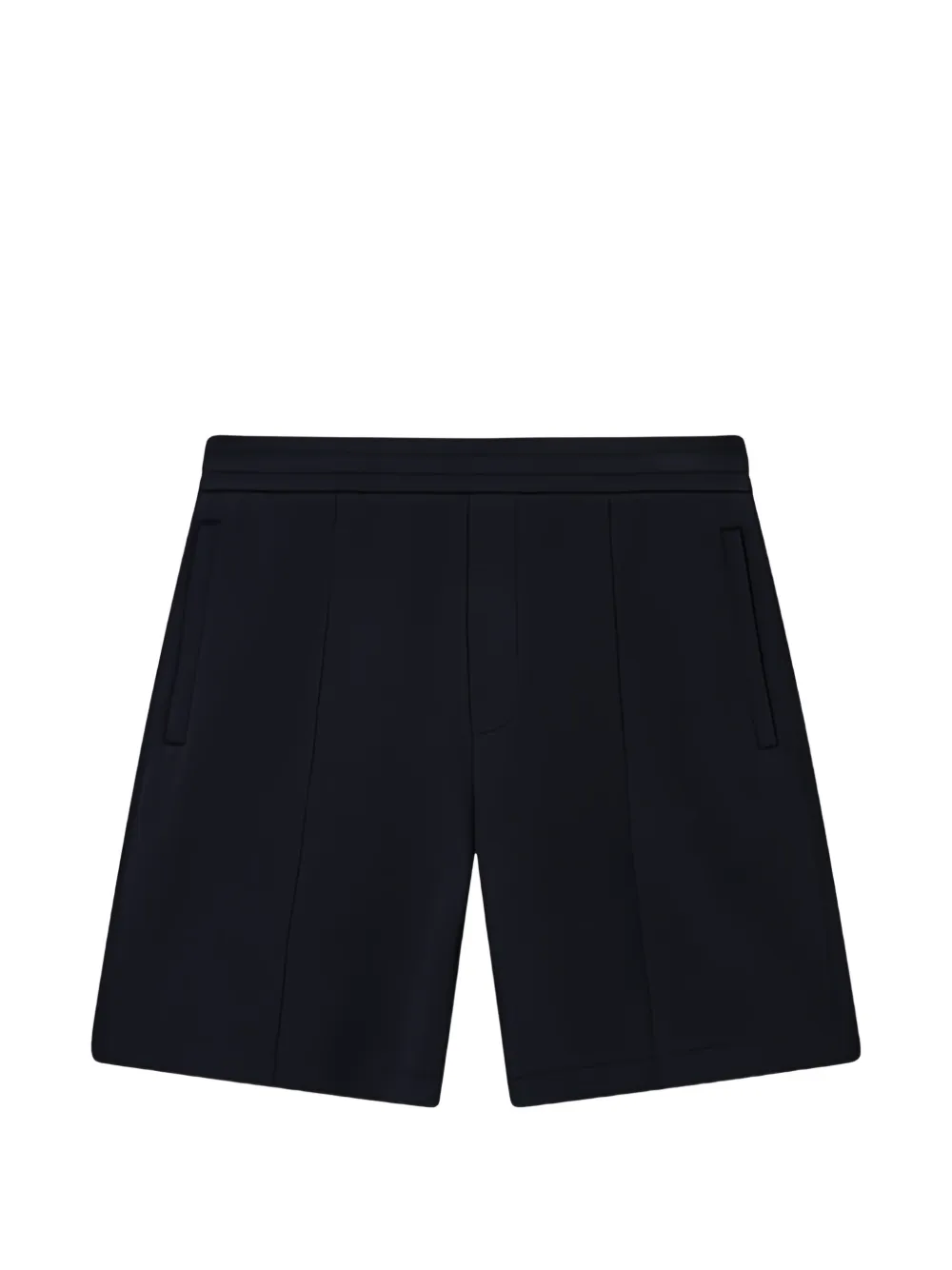 Emporio Armani seam-detail track shorts - Blu