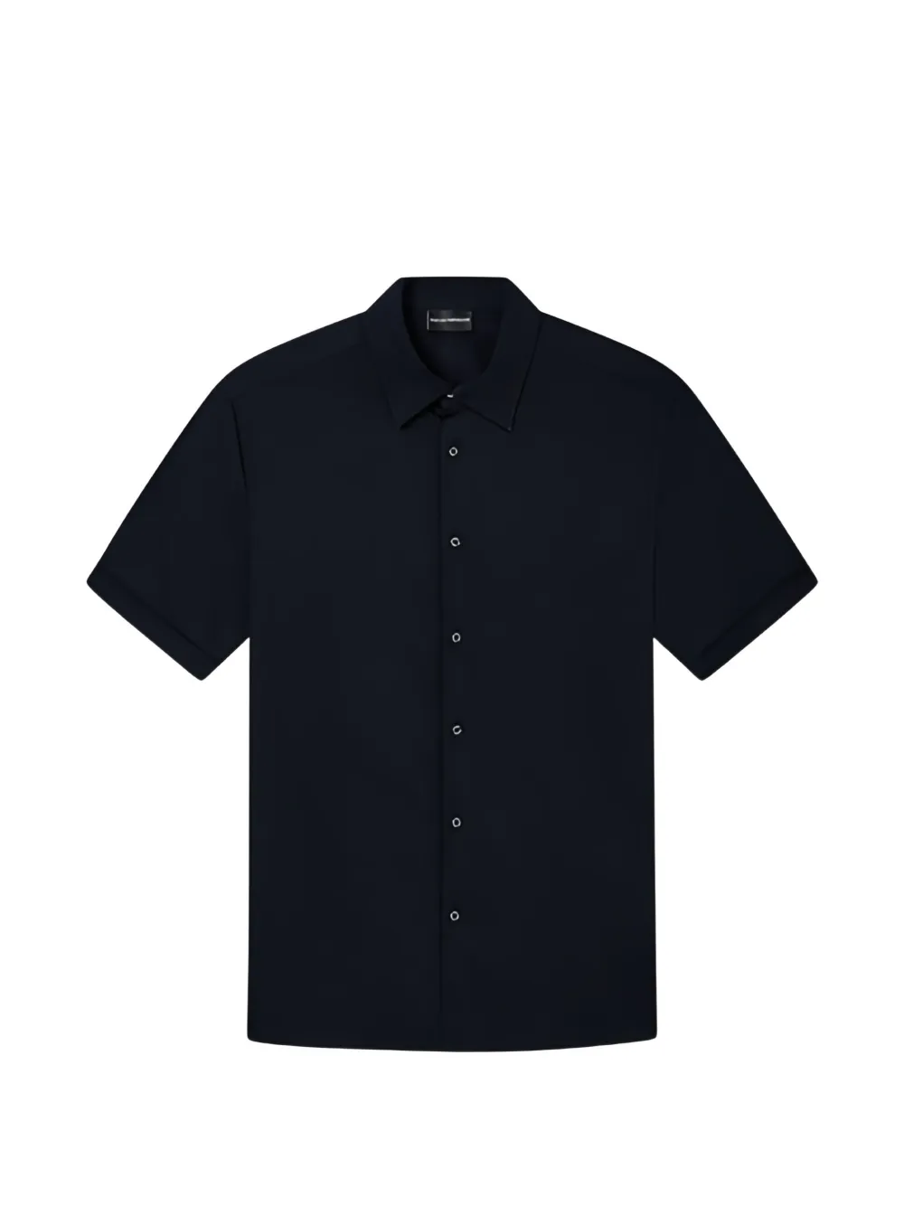 Emporio Armani Camicia a maniche corte con bottoni - Blu