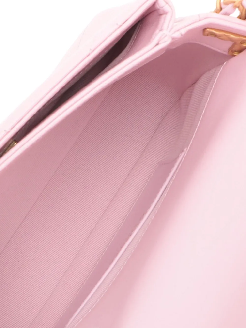 Pre-owned Chanel 2021-2025 Mini Cc Quilted Lambskin Single Flap Crossbody Bag In Pink