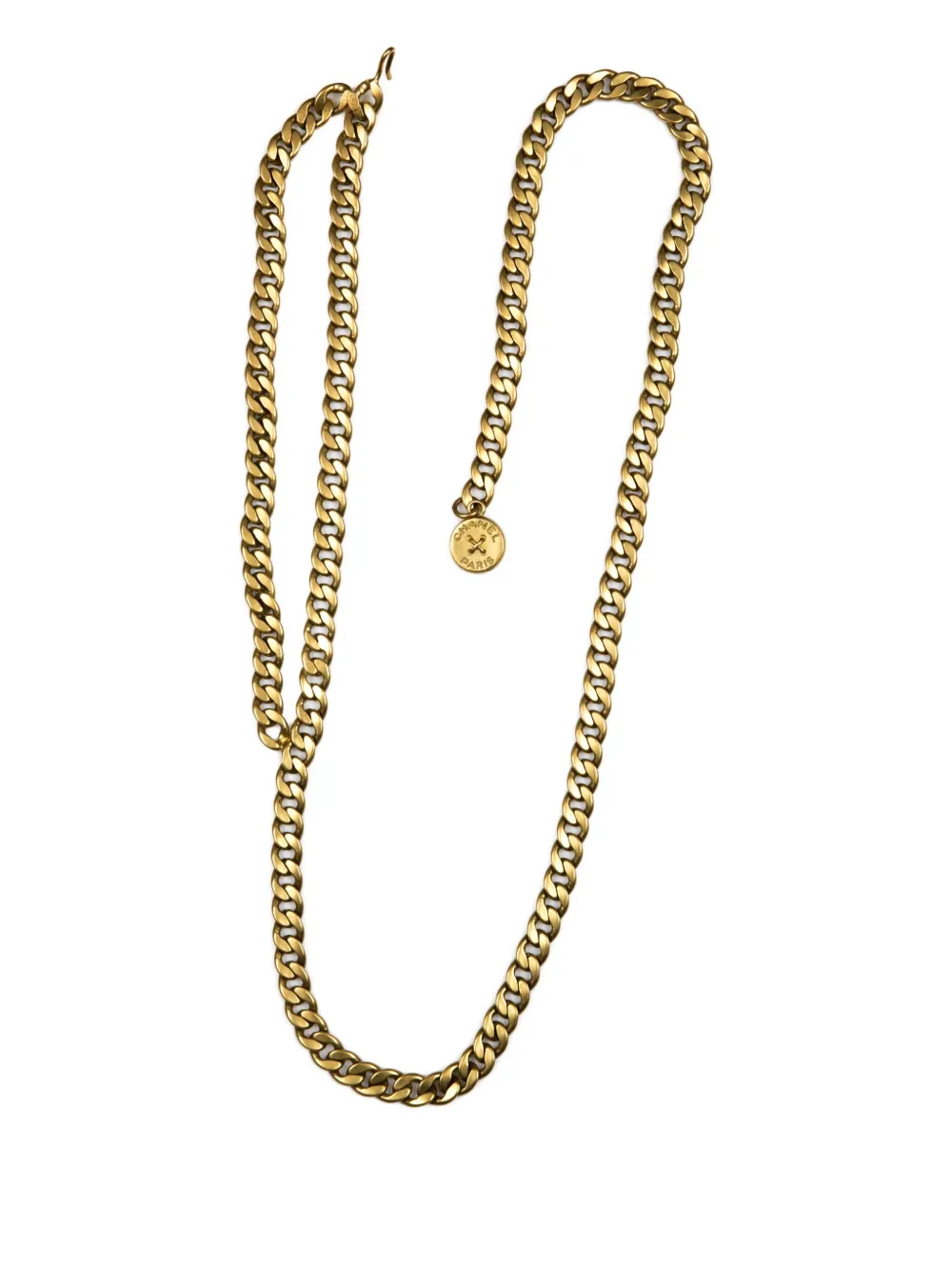 CHANEL Pre-Owned 1994 chain charm belt - ゴールドトーン