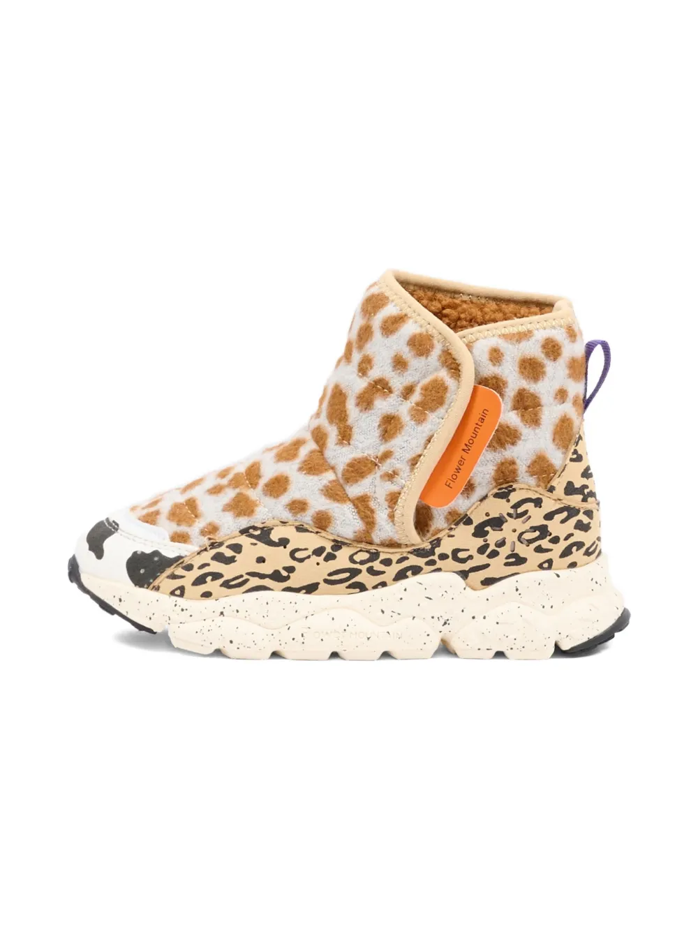 FLOWER MOUNTAIN KIDS x Naturino sneakers met ronde neus Beige