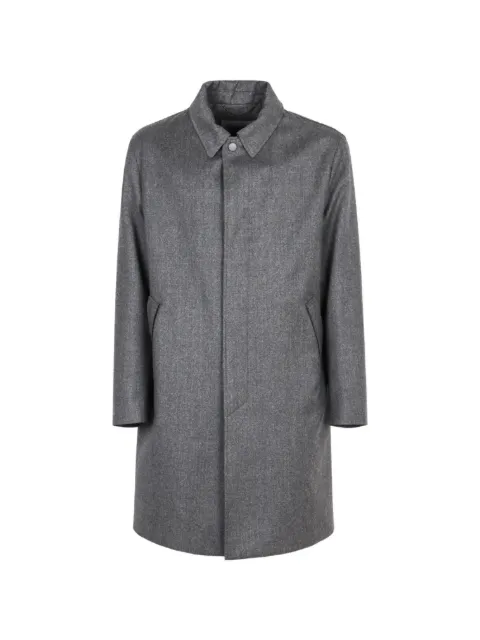 Canali manteau boutonné à col pointu