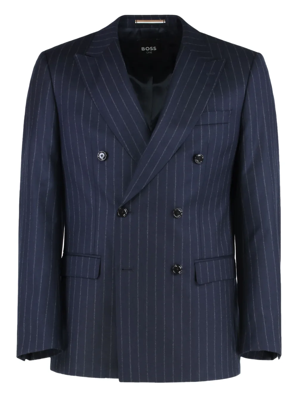 BOSS nålestribet dobbeltradet jakkesæt | Dobbeltradet jakkesæt | Image 2