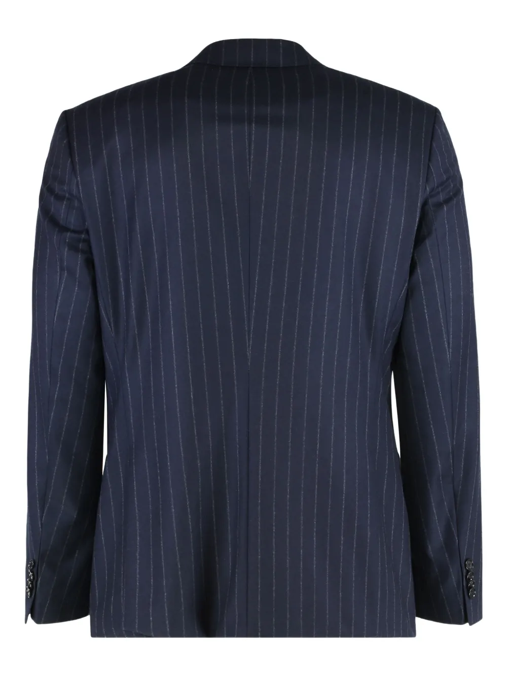 BOSS Pak met krijtstreep en dubbele rij knopen Blauw