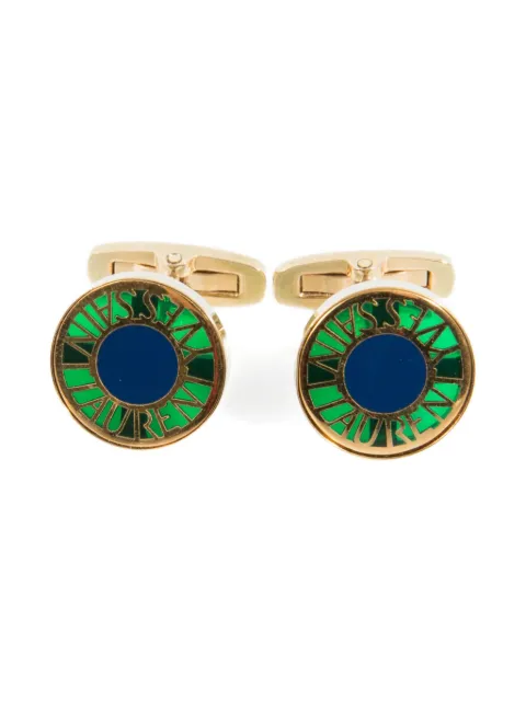 Saint Laurent Pre-Owned 1990s round cufflinks