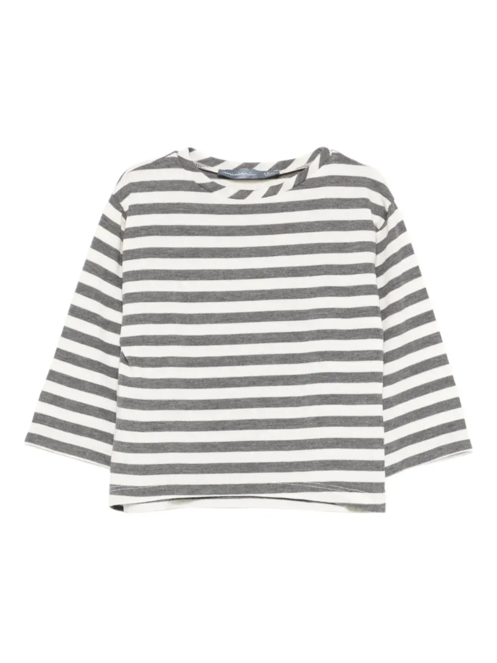 Minimu' Kids' Striped Top In Gray