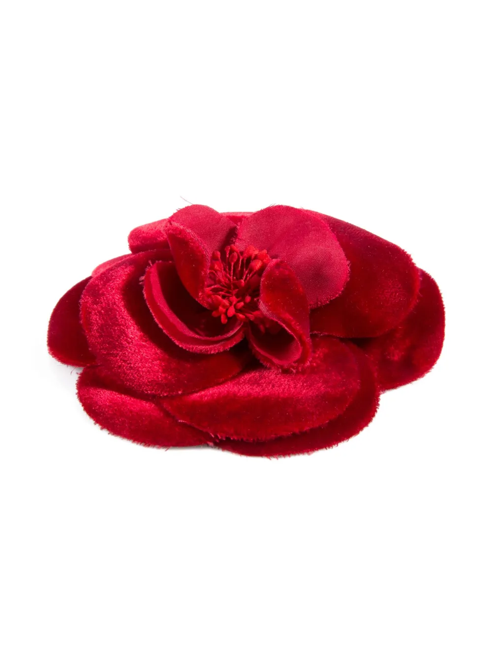 CHANEL Pre-owned 2000s Camelia Brooch In Red