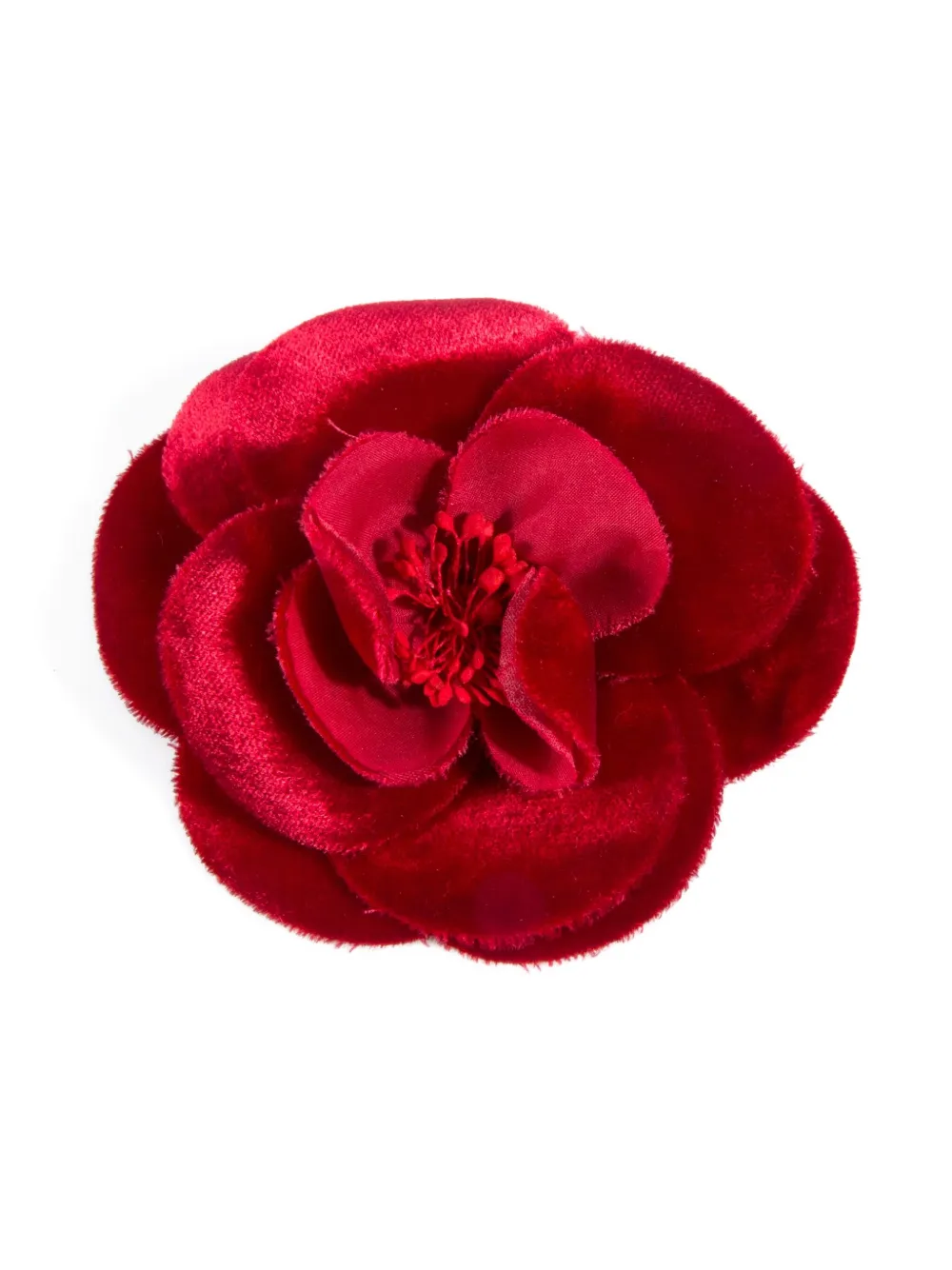 CHANEL Pre-Owned 2000s camelia brooch - レッド